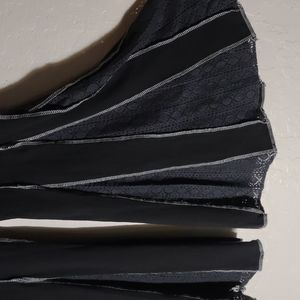 Jayli Grunge Fairy Black and Gray Secret Flare Leggings